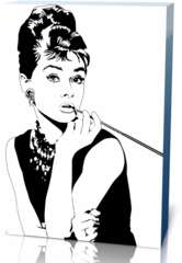 Холст личности Audrey Hepburn-Одри Хепбёрн-261500