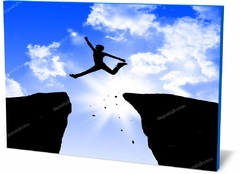 Постер автомобиль Человек прыгает на скалах  Man jumping on the rocks-318971