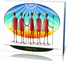 Картина этнические Мужчины Масаи men-1084858